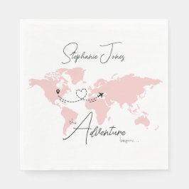 Adventure Begins College Graduation Party Pappersservett