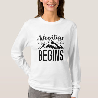 adventure begins t shirt