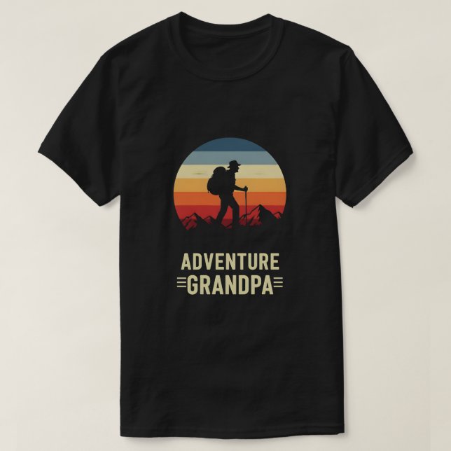 Adventure Grandpa T Shirt (Design framsida)