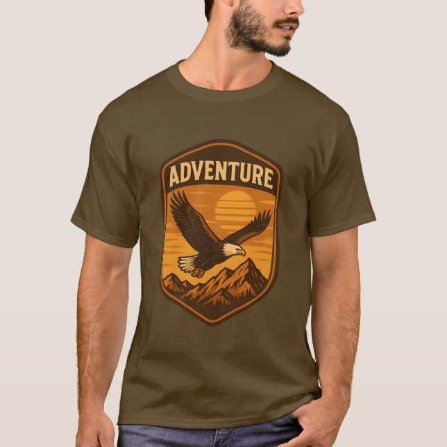 Adventure Men's Basic T-Shirt (Framsida)