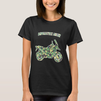 Adventure Motorcycle Biker Off Road Rider Camoufla T Shirt