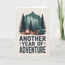 Adventure Outdoor Birthday Card for men Kort