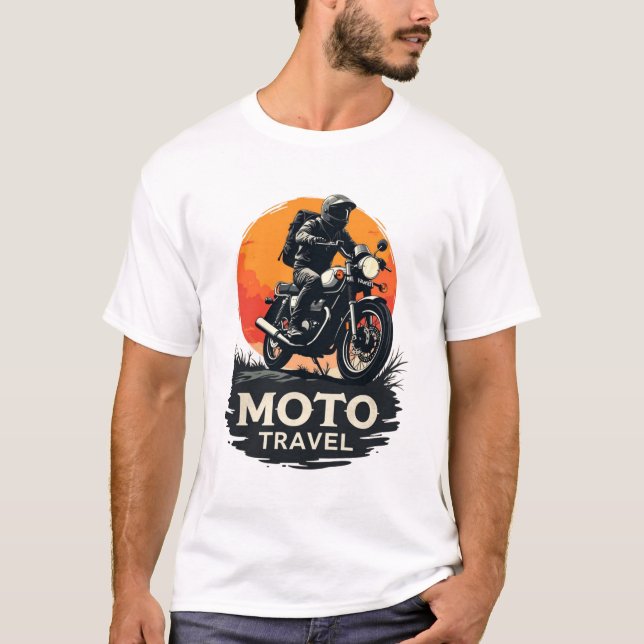 Adventure polar quality bike t-shirt (Framsida)