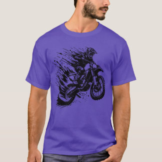 Adventure Sport Motocross Hobby Style Drawing frie T Shirt