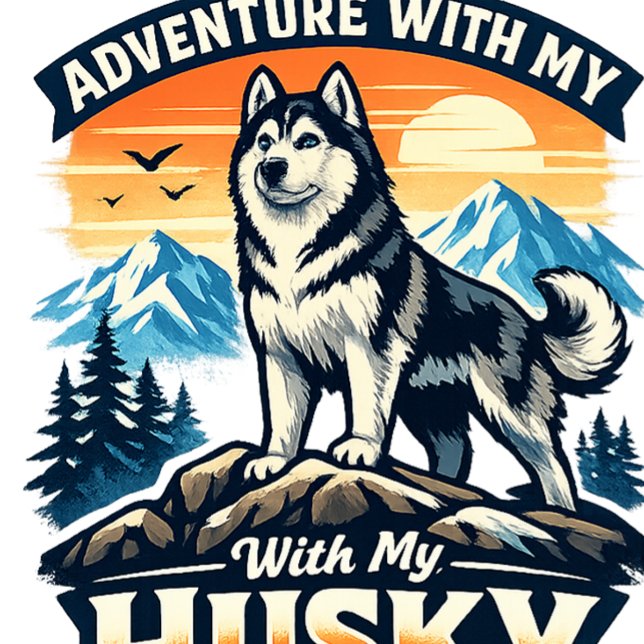Adventure With My Husky Dog Lover Apron Förkläde (Skapare uppladdad)