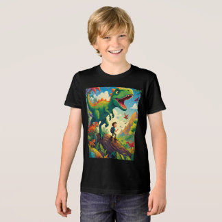 Adventurer och Dino: en resa genom en fantastisk T Shirt