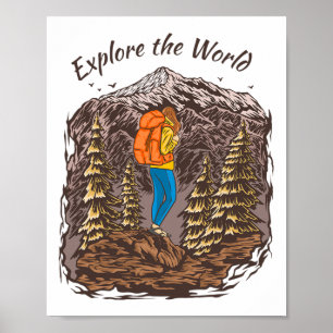 Adventurer Yosemite Traveling Wyo Poster