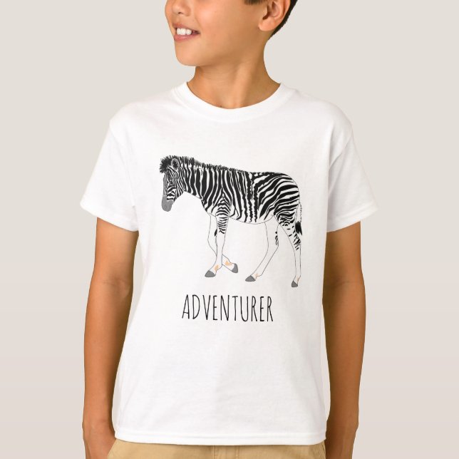 Adventurer Zebra T-Shirt (Framsida)