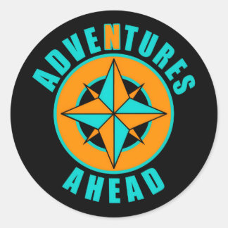 Adventures Ahead Classic! Runt Klistermärke