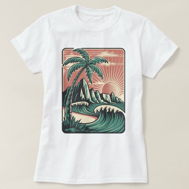  Adventures Await: Bold Exploration T-Shirt Design (Design framsida)