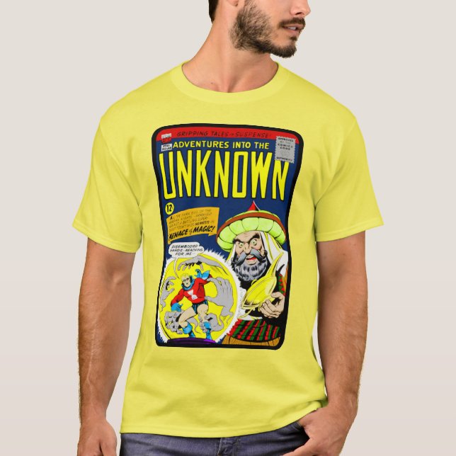 'Adventures into the UNKNOWN' T-Shirt (Framsida)