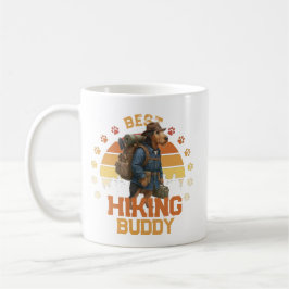 Adventurous Airedale Hiker Wilderness Explorer Kaffemugg