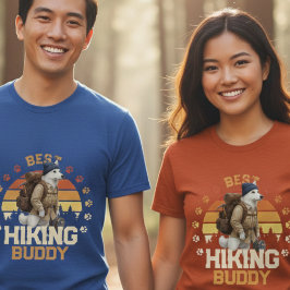 Adventurous Akita Hiker Wilderness Explorer T Shirt