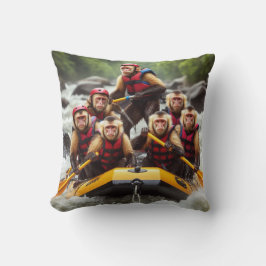 Adventurous Capuchin Monkey Whitewater Raiting Kudde