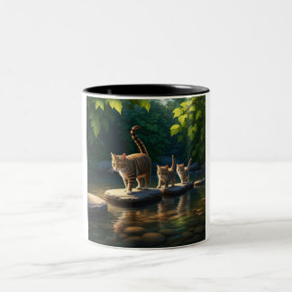 Adventurous Cat Mamma 2-Tone Mugg