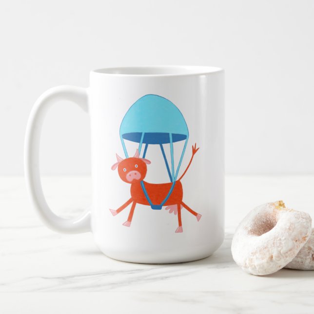 Adventurous Cow Kaffemugg (Med munk)