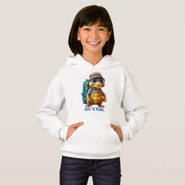 Adventurous Cute Little Turtle med ryggsäck, T Shirt