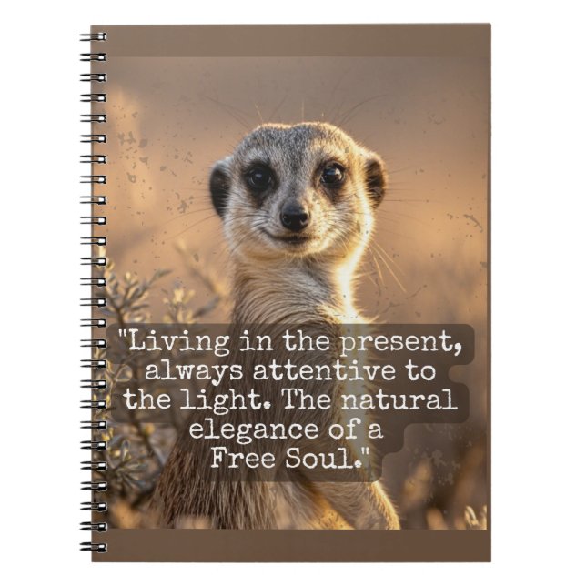 Adventurous Meerkat Living Anteckningsbok (Framsidan)