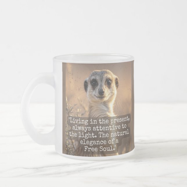 Adventurous Meerkat Living Frostad Glasmugg (Vänster)