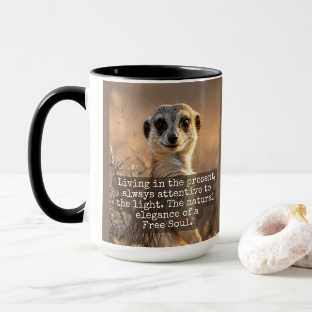 Adventurous Meerkat Living Mugg (Med munk)