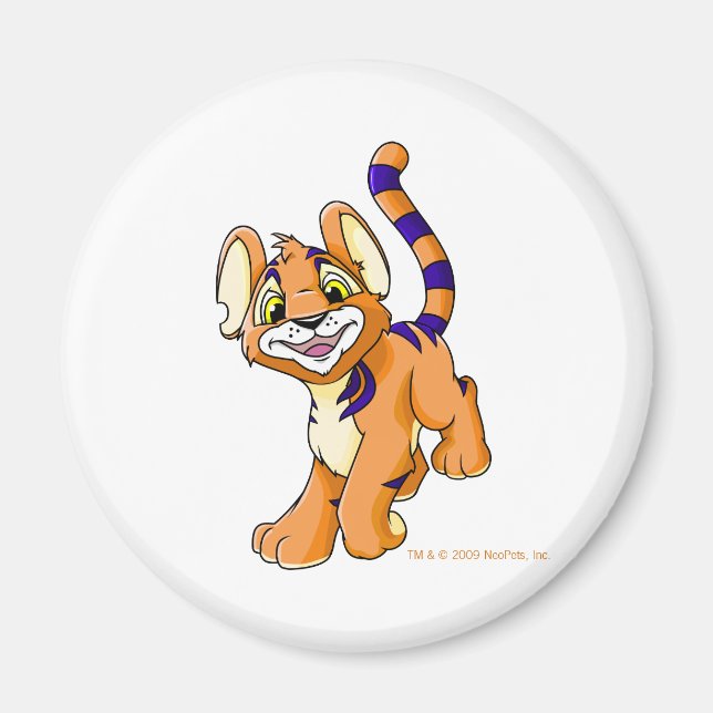 Adventurous orange Kougra Magnet (Framsidan)