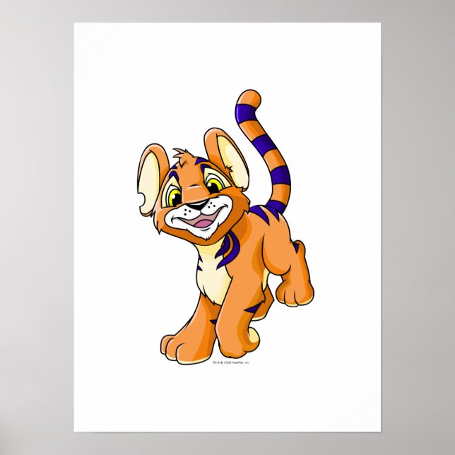 Adventurous orange Kougra Poster (Framsidan)