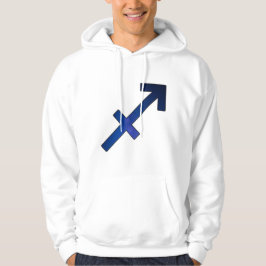 Adventurous Sagittarius Himmel - Lila och blå kosm Hoodie