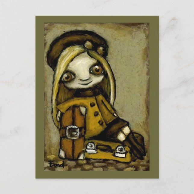 Adventurous Wendy - resande följeslagare Vykort (Framsida)