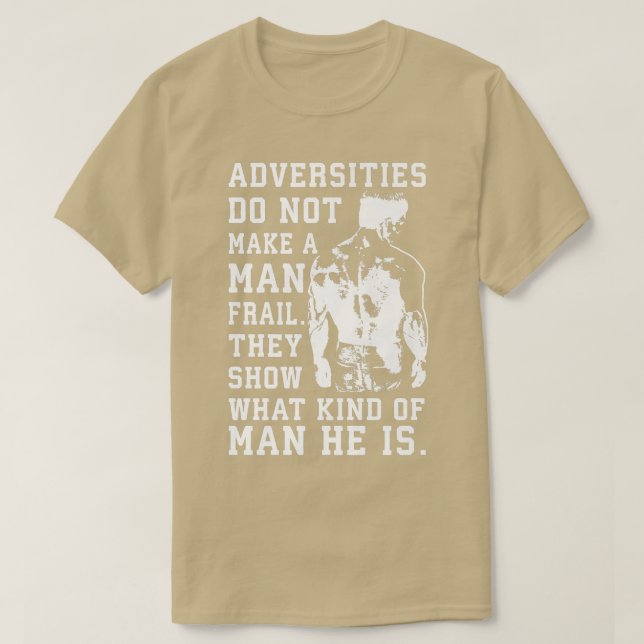 Adversities Gym Motivational T Shirt (Design framsida)