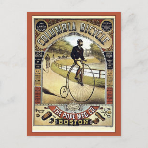 Advertizing för cykel för amerikan för vykort
