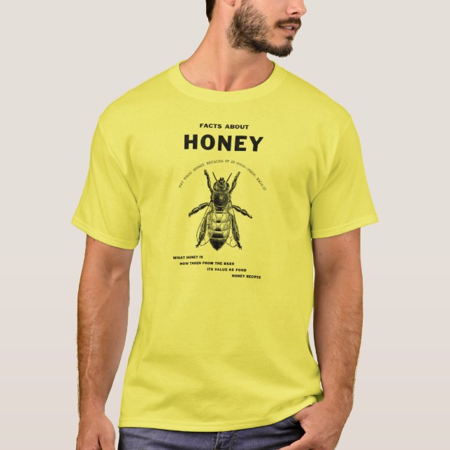 Advertizing för honungbivintage tee shirt (Framsida)