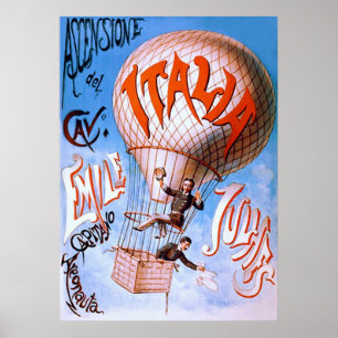Advertizing för Italia ~-vintage Poster