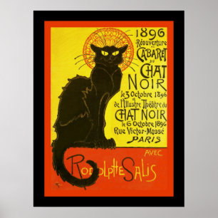 Advertizing för Kabaret du Prata Noir ~-vintage Poster