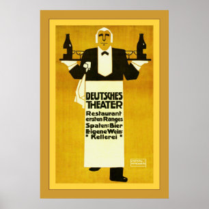 Advertizing för vintage för ~ för Deutches Poster