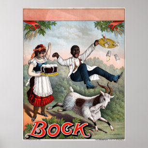 Advertizing för vintageBocköl Poster