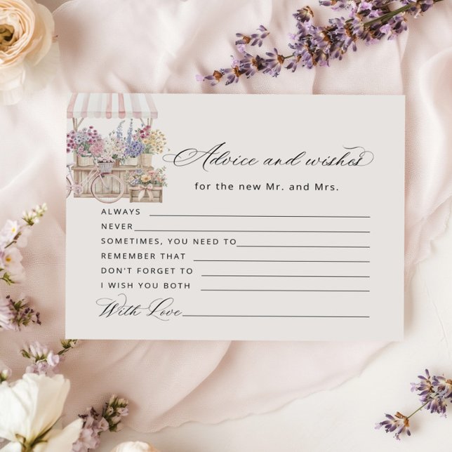 Advice and wishes Off the market Boho Bridal Card (Skapare uppladdad)