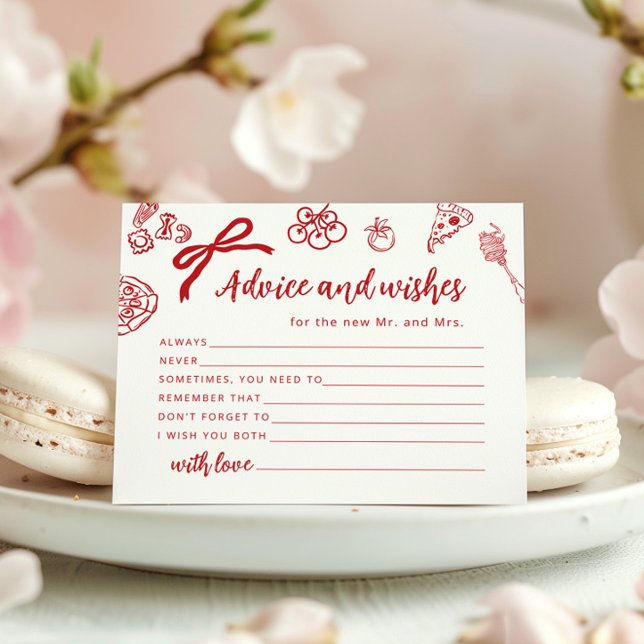 Advice and wishes Thats Amore Italian Bridal Card (Skapare uppladdad)
