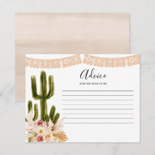 Advice Card Boho Taco om Kärlek Cactus Blommigt Tilläggskort