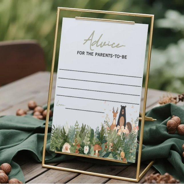 Advice for the parents minimalist woodland  (Skapare uppladdad)