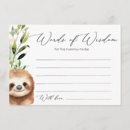 Advice-kort för jungle-djur i baby tilläggskort