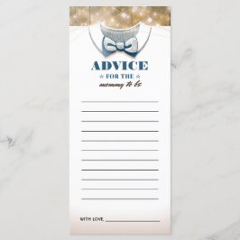 Advice-kort för Mamma-to-be | Boy Baby Shower Program
