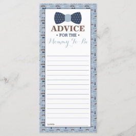 Advice-kort för Mamma-to-be, Little Man Baby Showe