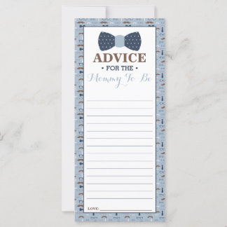 Advice-kort för Mamma-to-be, Little Man Baby Showe