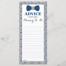 Advice-kort för Mamma-to-be, Little Man Baby Showe