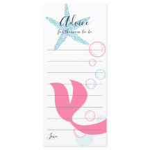 Advice-kort för Mamma To be Sjöjungfru Girl Baby S