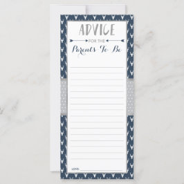 Advice-kort för Mamma-to-be, Woodland Baby Shower