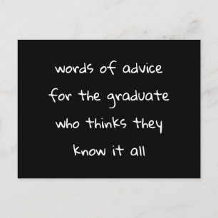 Advice-kort för Student FUNNY Vykort
