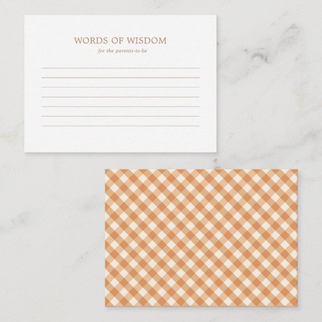 Advice-kort - Rustik höstfälla för höstfällor Rådkort (Fram/baksida)