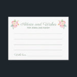 Advice Önskemål Watercolor Flowers Bröllopskort Visitkort<br><div class="desc">Dessa vackra blommigt- och önskemål-kort kommer att vara perfekten som tillägg till en möhippa eller på bröllopsmottagningen. Den här designen innehåller en kombination av handskrift och blockering av typsnitt i sage-grönt och markeras med en vattenfärgad bouquet. Det finns utrymme för gäster att lämna sina favoritråd i giftermål och namn på...</div>