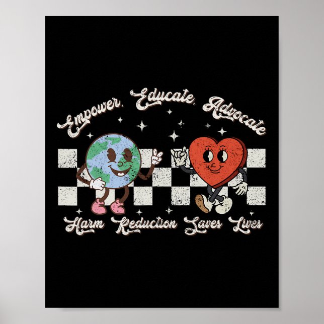 Advocate Empower Educate Harm Reduction Overdose A Poster (Framsidan)